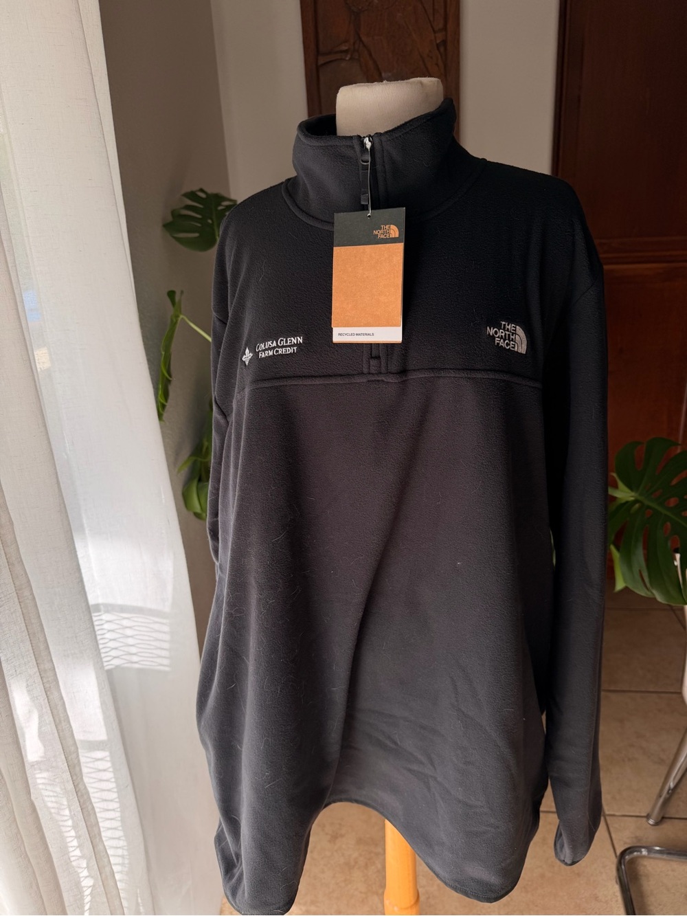 NWT The North Face Glacier 1/4 Zip Fleece Pullover XXL Black